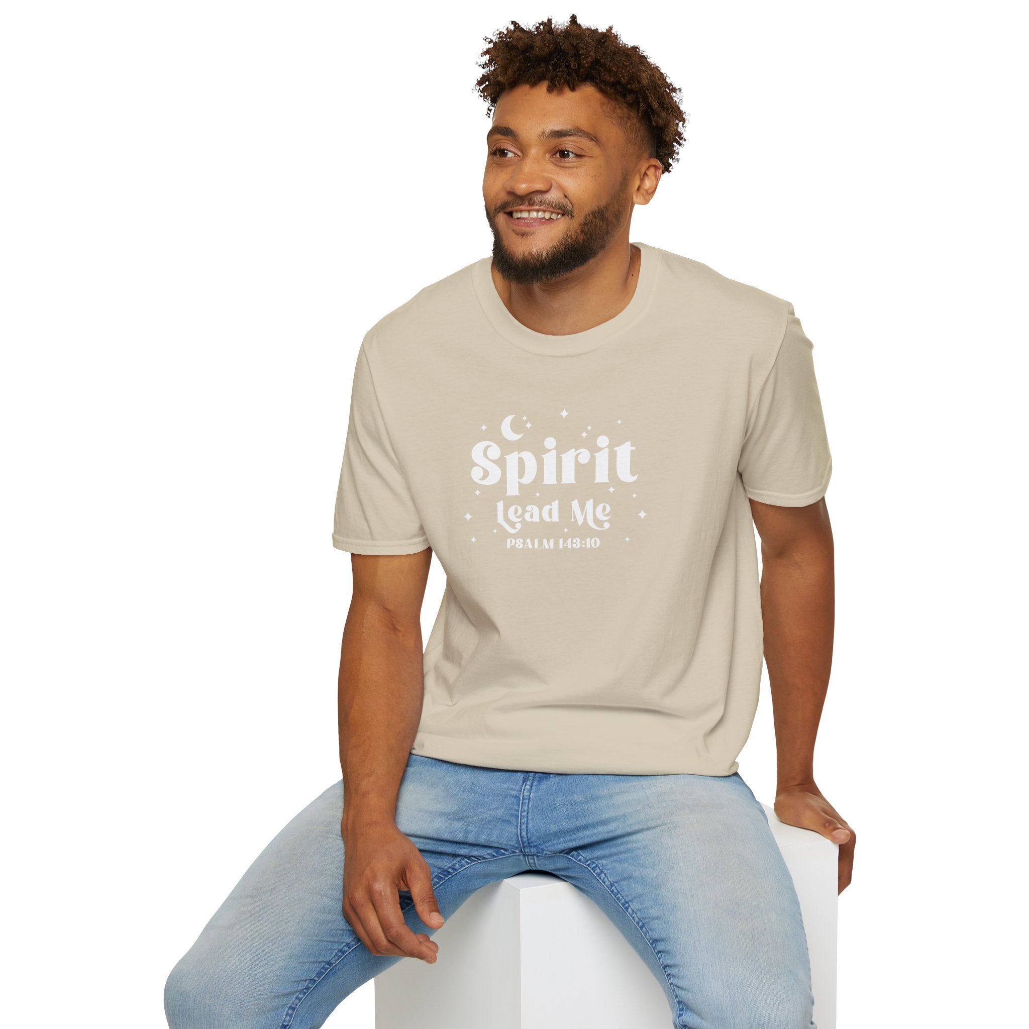 Spirit Lead Me Psalm 143:10 Unisex Softstyle T-Shirt