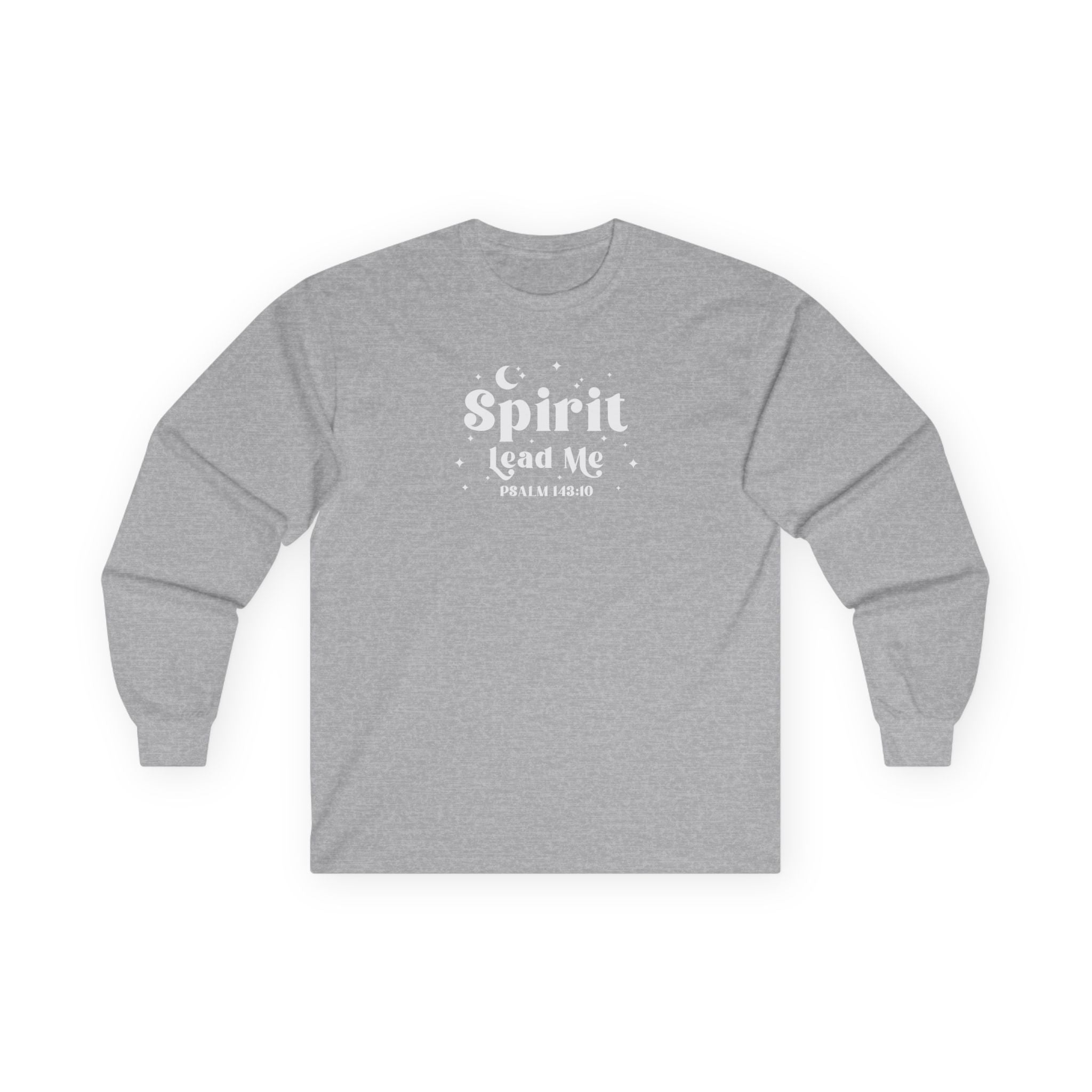 Spirit Lead Me Psalm 143:10 Unisex Long Sleeve Tee