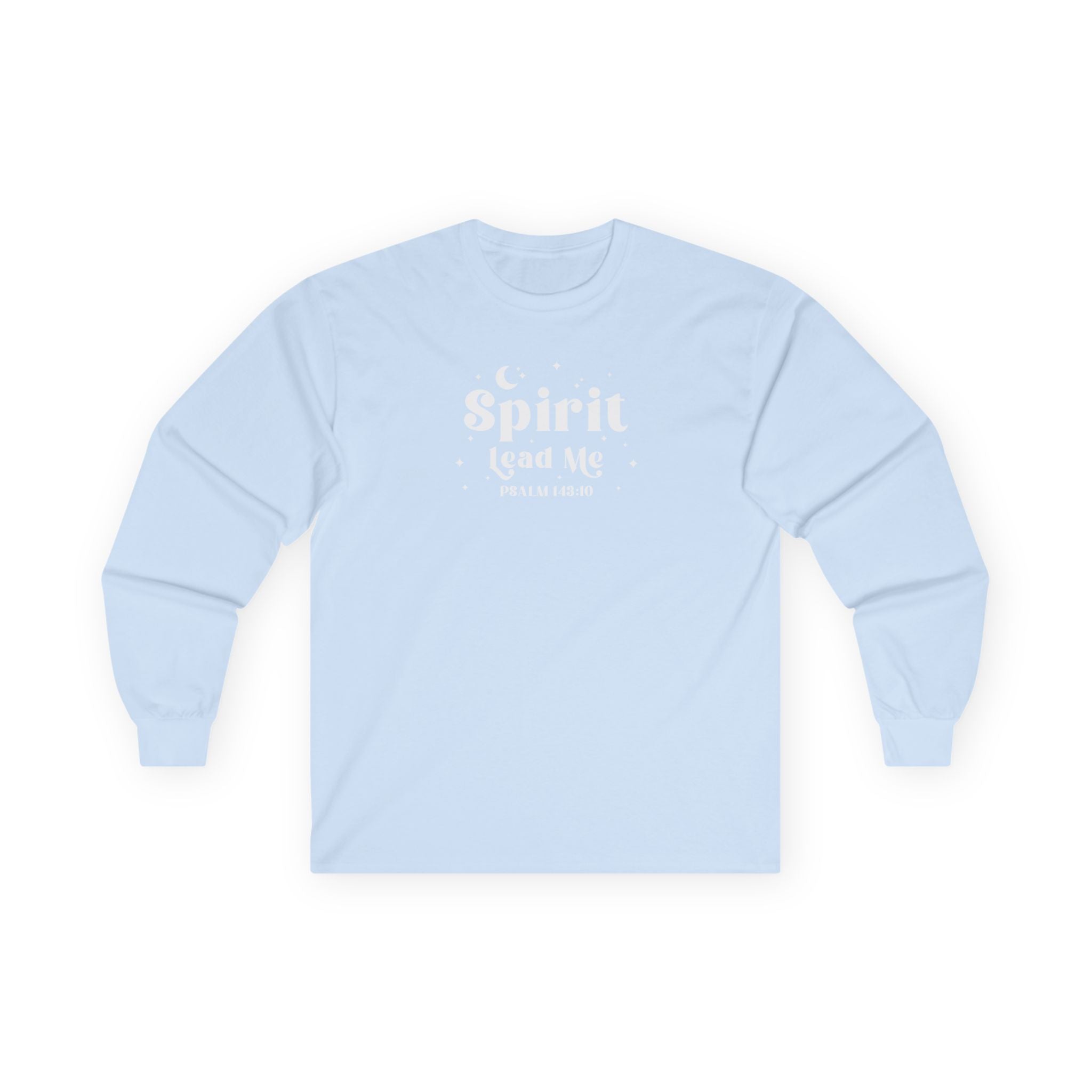 Spirit Lead Me Psalm 143:10 Unisex Long Sleeve Tee