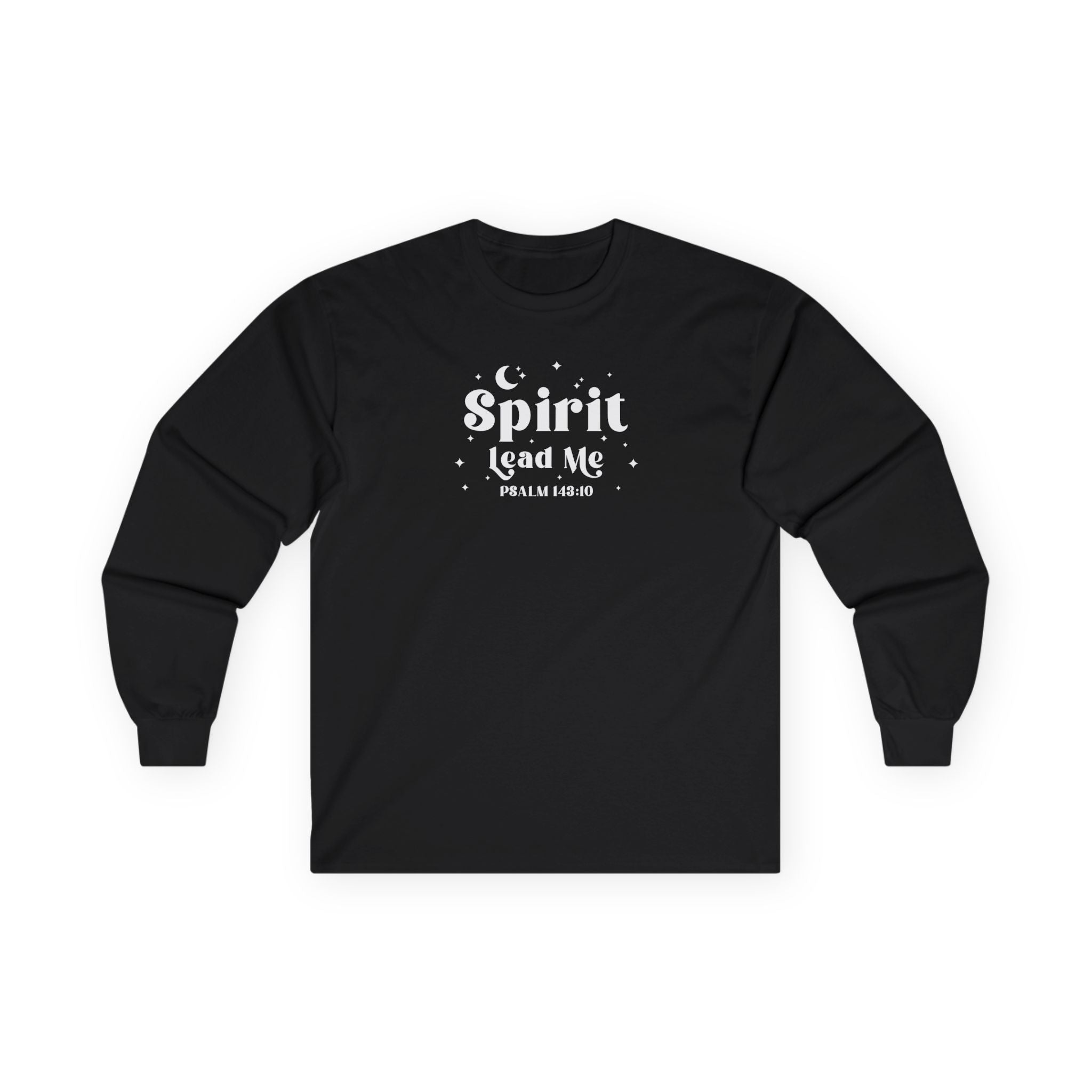 Spirit Lead Me Psalm 143:10 Unisex Long Sleeve Tee